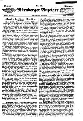 Nürnberger Anzeiger Freitag 16. März 1866