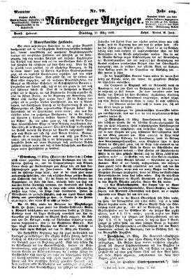 Nürnberger Anzeiger Dienstag 20. März 1866