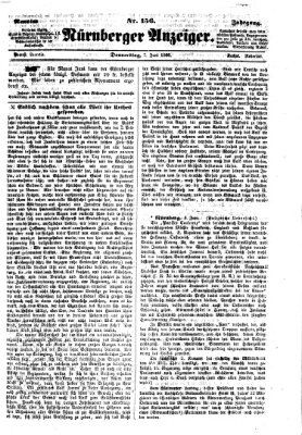 Nürnberger Anzeiger Donnerstag 7. Juni 1866