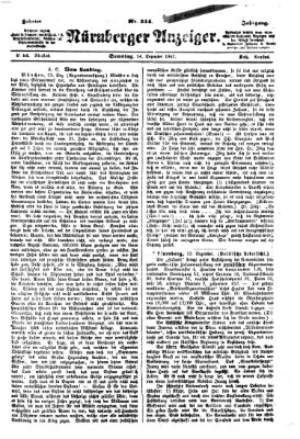 Nürnberger Anzeiger Samstag 14. Dezember 1867