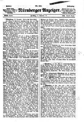 Nürnberger Anzeiger Freitag 15. November 1867