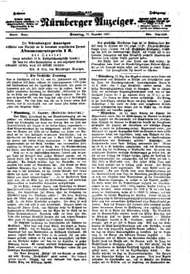 Nürnberger Anzeiger Sonntag 22. Dezember 1867