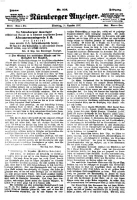 Nürnberger Anzeiger Dienstag 24. Dezember 1867