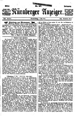 Nürnberger Anzeiger Donnerstag 7. Mai 1868
