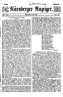 Nürnberger Anzeiger Mittwoch 27. Mai 1868