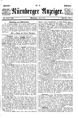 Nürnberger Anzeiger Mittwoch 6. Januar 1869