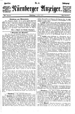 Nürnberger Anzeiger Samstag 9. Januar 1869