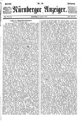 Nürnberger Anzeiger Samstag 16. Januar 1869