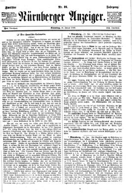 Nürnberger Anzeiger Sonntag 24. Januar 1869