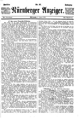 Nürnberger Anzeiger Mittwoch 27. Januar 1869