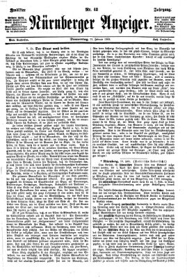 Nürnberger Anzeiger Donnerstag 11. Februar 1869