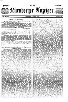 Nürnberger Anzeiger Mittwoch 17. Februar 1869