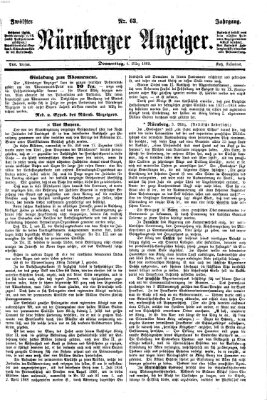 Nürnberger Anzeiger Donnerstag 4. März 1869
