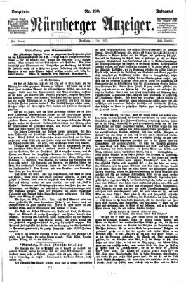 Nürnberger Anzeiger Freitag 1. Juli 1870
