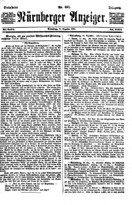 Nürnberger Anzeiger Sonntag 25. Dezember 1870