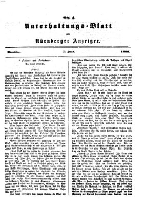 Nürnberger Anzeiger Samstag 25. Januar 1868