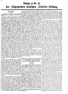 Allgemeine deutsche Arbeiter-Zeitung Sonntag 16. August 1863