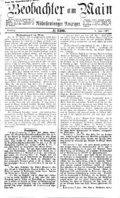 Beobachter am Main und Aschaffenburger Anzeiger Sonntag 9. Juni 1867