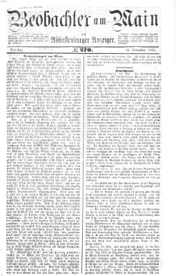 Beobachter am Main und Aschaffenburger Anzeiger Dienstag 16. November 1897