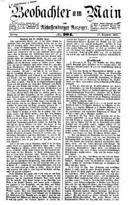 Beobachter am Main und Aschaffenburger Anzeiger Montag 27. Dezember 1897