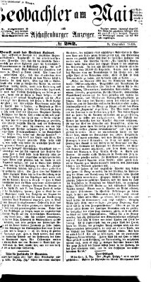 Beobachter am Main und Aschaffenburger Anzeiger Dienstag 8. Dezember 1868