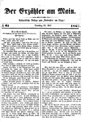Der Erzähler am Main (Beobachter am Main und Aschaffenburger Anzeiger) Sonntag 23. Mai 1886