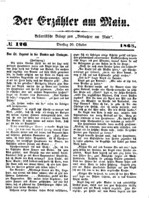 Der Erzähler am Main (Beobachter am Main und Aschaffenburger Anzeiger) Dienstag 20. Oktober 1868