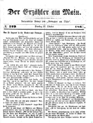 Der Erzähler am Main (Beobachter am Main und Aschaffenburger Anzeiger) Dienstag 27. Oktober 1868