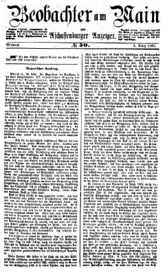 Beobachter am Main und Aschaffenburger Anzeiger Mittwoch 3. März 1869