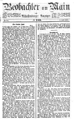 Beobachter am Main und Aschaffenburger Anzeiger Freitag 9. Juli 1869