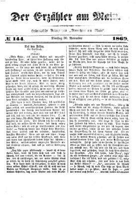 Der Erzähler am Main (Beobachter am Main und Aschaffenburger Anzeiger) Dienstag 30. November 1869