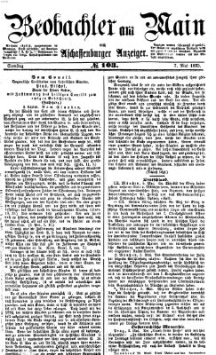 Beobachter am Main und Aschaffenburger Anzeiger Samstag 7. Mai 1870