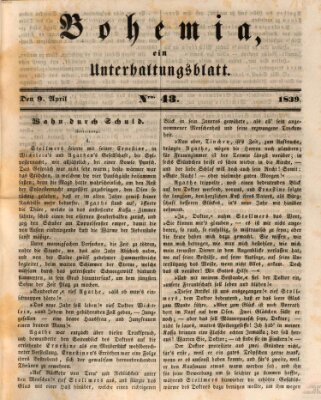 Bohemia Dienstag 9. April 1839