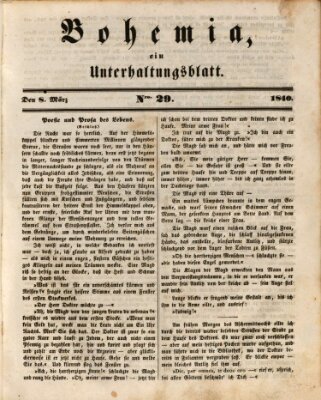 Bohemia Sonntag 8. März 1840
