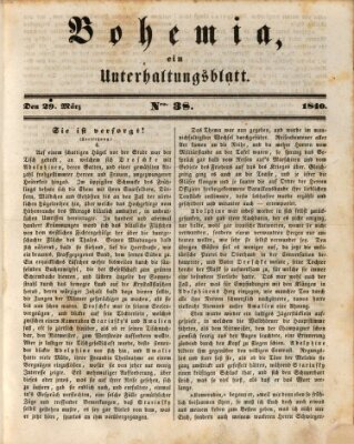 Bohemia Sonntag 29. März 1840
