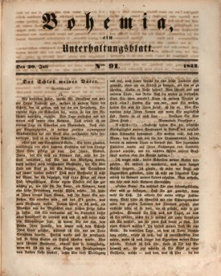 Bohemia Sonntag 30. Juli 1843