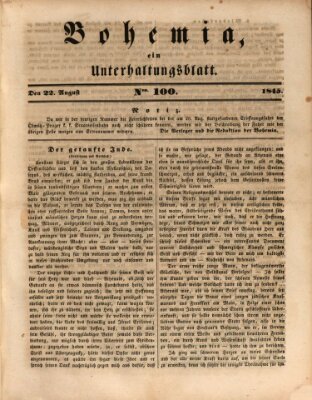 Bohemia Freitag 22. August 1845