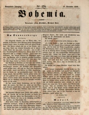 Bohemia Sonntag 29. November 1846