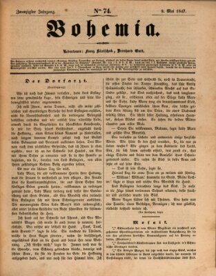 Bohemia Sonntag 9. Mai 1847