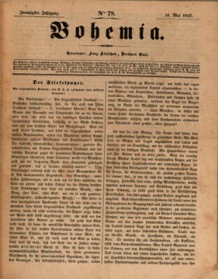 Bohemia Sonntag 16. Mai 1847