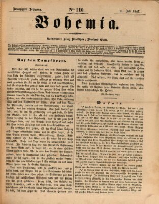 Bohemia Sonntag 11. Juli 1847
