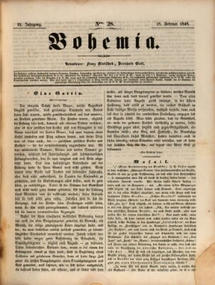 Bohemia Freitag 18. Februar 1848