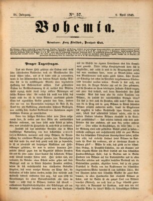 Bohemia Sonntag 9. April 1848