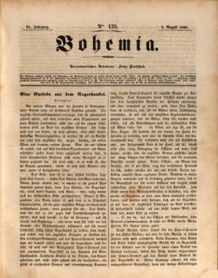 Bohemia Samstag 5. August 1848