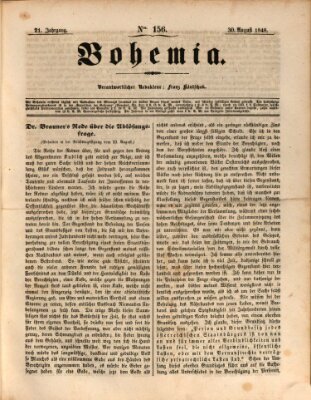 Bohemia Mittwoch 30. August 1848