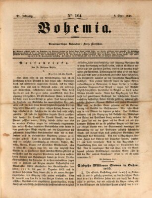 Bohemia Freitag 8. September 1848
