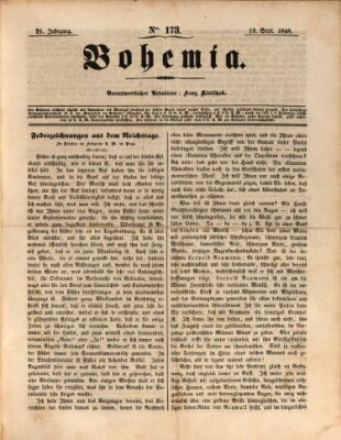 Bohemia Dienstag 19. September 1848