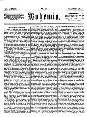 Bohemia Freitag 23. Februar 1855