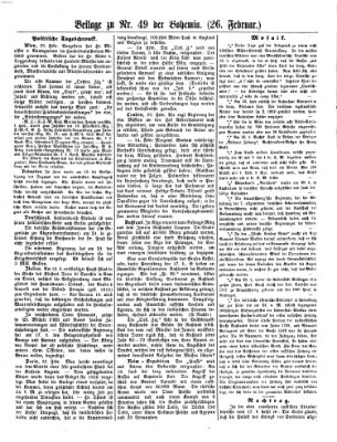 Bohemia Montag 26. Februar 1855