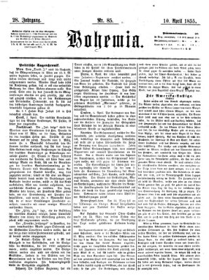 Bohemia Dienstag 10. April 1855